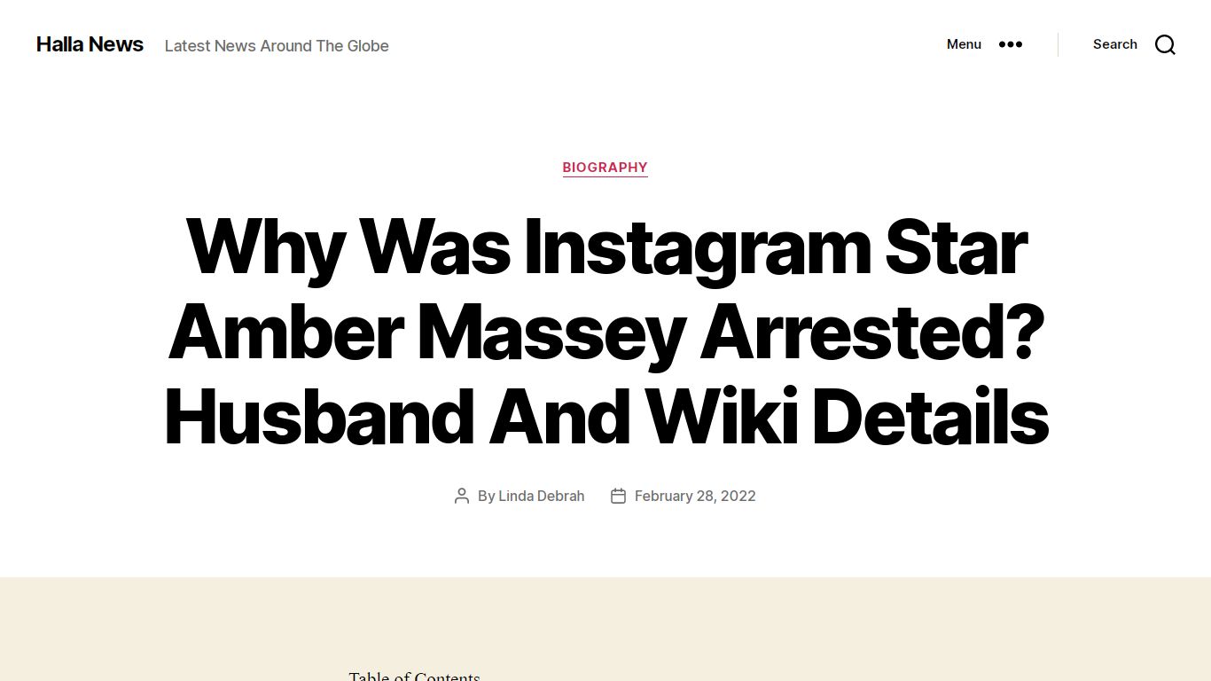 Why Was Instagram Star Amber Massey Arrested? Husband And ... - Halla News